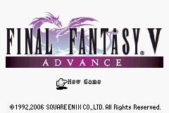 Final Fantasy V Advance - Custom Classes